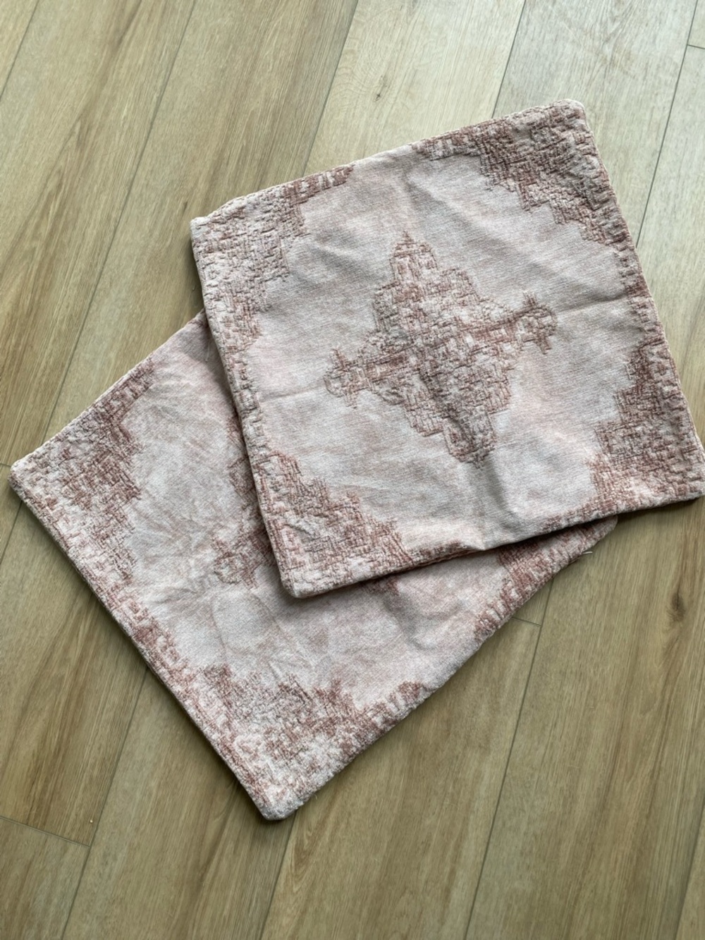 Magaschoni Rosy Blush Textured Throw Pillow Covers